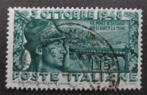 Italy Sc. 507 $2.40 / SG. 718 £3.00 1948 fine used HS0012