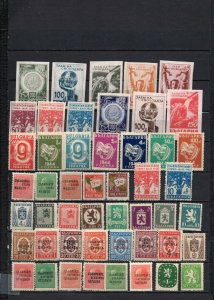 BULGARIA 1945 SET OF 49 STAMPS & 2 S/S MNH