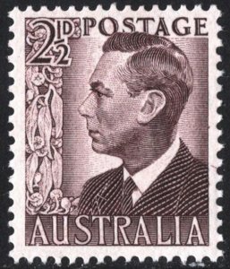 Australia SC#232 2½d King George VI (1951) MNH