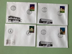 Liechtenstein 1980 postal stamps covers 4 items Ref A1378
