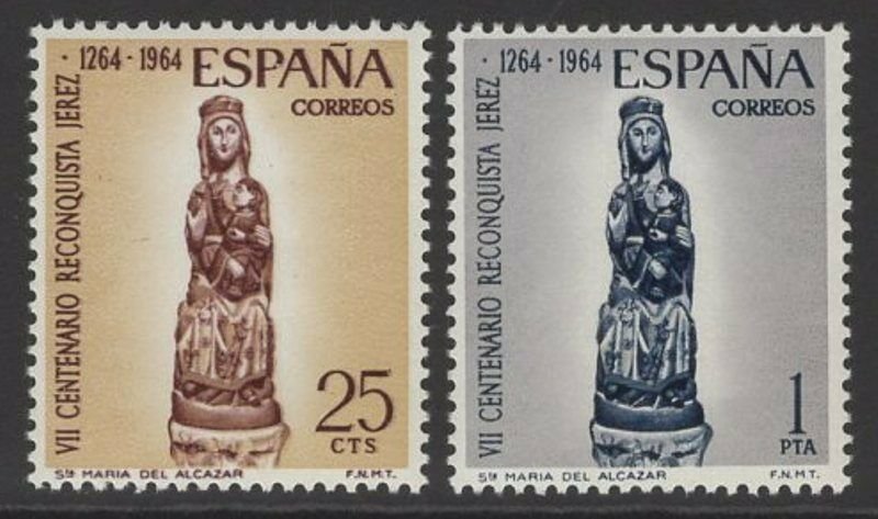 SPAIN SG1676/7 1964 RECONQUEST OF JEREZ MNH 