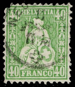 Switzerland #47 Helvetia; Used