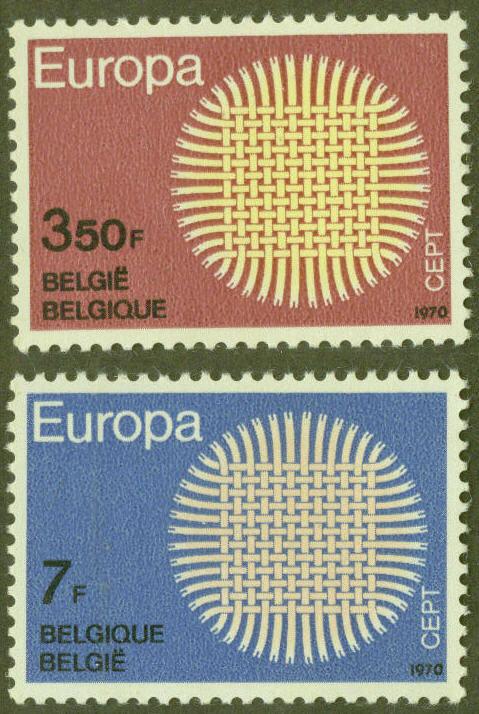 Belgium Scott 741-2 MNH** 1970 Europa set