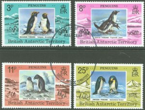 British Antarctic Territory #72-75 Used