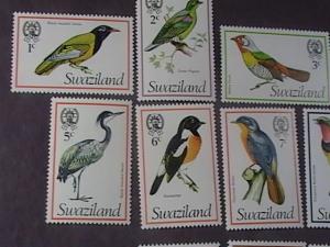 SWAZILAND # 244-258-MINT/HINGED---COMPLETE SET---BIRDS----1976