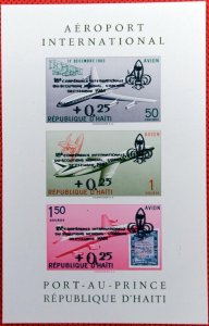 Haiti C176a MNH Scouts overprint on Intl Airport Plane ZAYIX DC17260208A111M