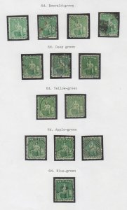 Tobago, Scott 52-53 (SG 72-72d), used shade group