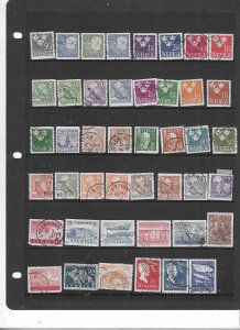 SWEDEN COLLECTION ON STOCK SHEET MINT/USED