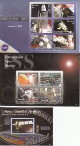 Space by Tuvalu MNH Sc 1011-13 Value $ 21.75 US $$