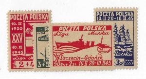 Poland Sc #B36-B39 set of 4  NH VF