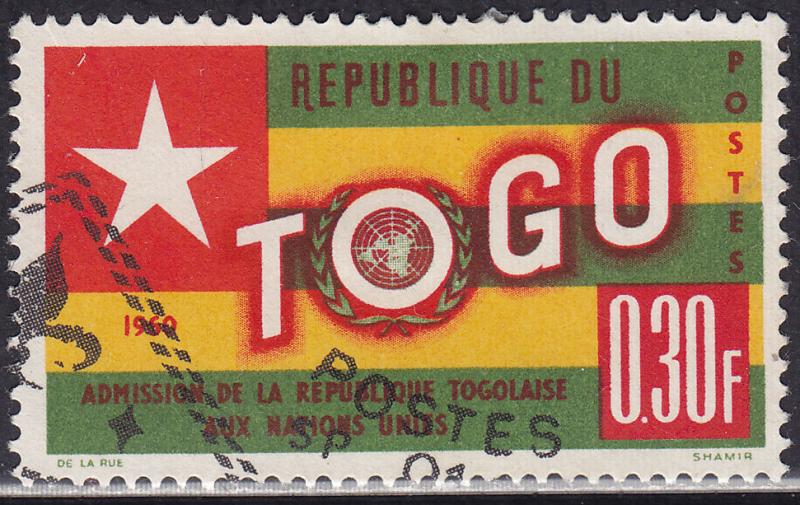 Togo 386 USED 1961 Togo's Admition to the UN .30 Fr