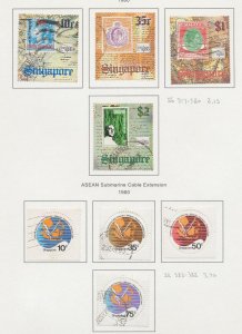 SINGAPORE - SG  316 / / 461 - 1980-1983 - used -  - seven pages