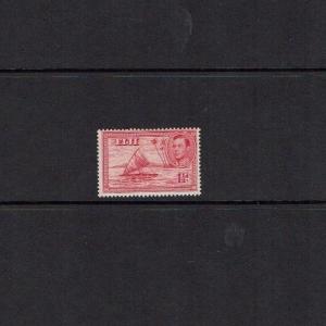 Fiji: 1938 1.5d Carmine Die 1, Empty Canoe, Mint Lightly Hinged