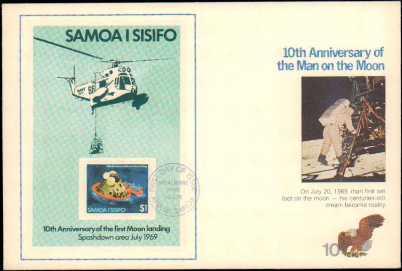 Samoa, Worldwide First Day Cover, Space