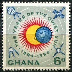 Ghana Sc#165 MNH, 6p multi, International Quiet Sun Year (1964)