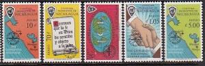 1962 Nicaragua Scott C504-C508 Anti Malaria MNH