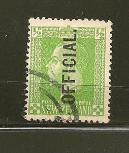 New Zealand O41 King George V Official Used