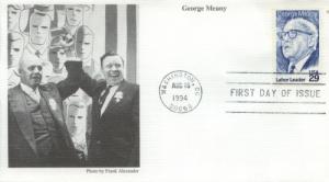 1994 George Meany (Scott 2848) Mystic FDC