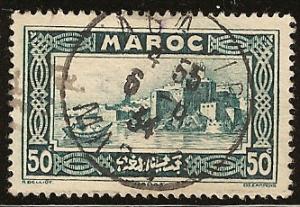 French Morocco used scott cat #  135