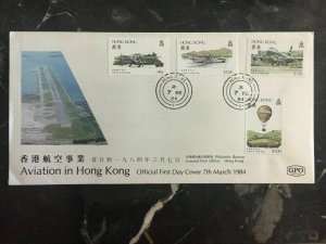 1984 Hong Kong First Day Cover FDC Aviation Of  Hong Kong