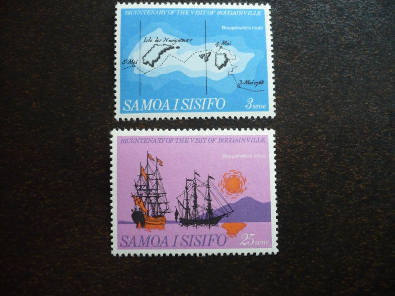 Stamps - Samoa - Scott# 290, 293 - Mint Never Hinged Part Set of 2 Stamps