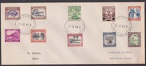 TOKELAU IS 1948 cover last day of use Samoa Stamps, Atafu cds..............a3449