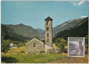 48341 - ANDORRA - MAXIMUM CARD - Architecture 1963 2 pts-