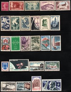 France 50 Different Mint Hinged