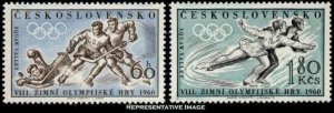 Czechoslovakia Scott 965-966 Mint never hinged.