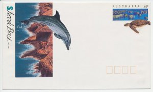 Postal stationery Australia Dolphin - Turtle