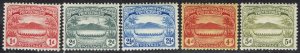 BRITISH SOLOMON ISLANDS 1908 SMALL CANOE 1D - 5D