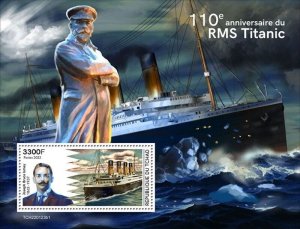 Chad - 2022 Titanic Anniversary - Stamp Souvenir Sheet - TCH220123b1