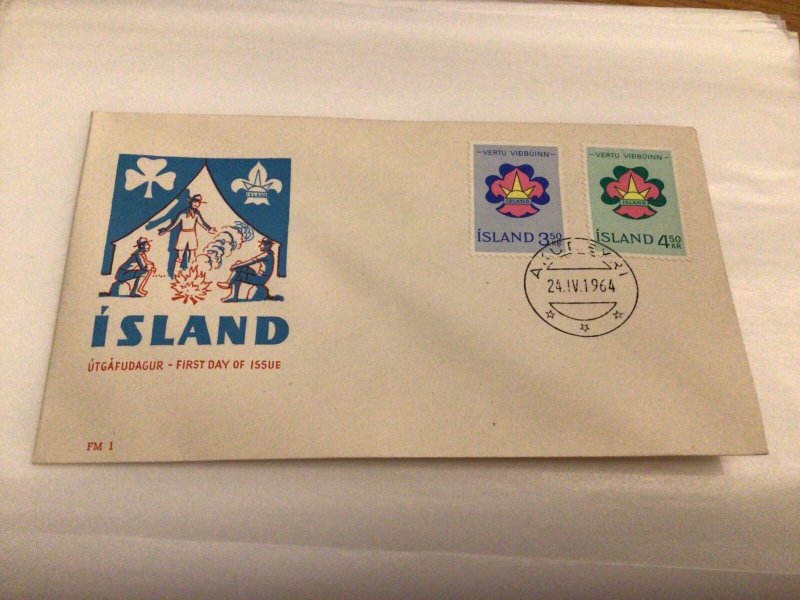Iceland 1964 Scouts  first day cover Ref 60431
