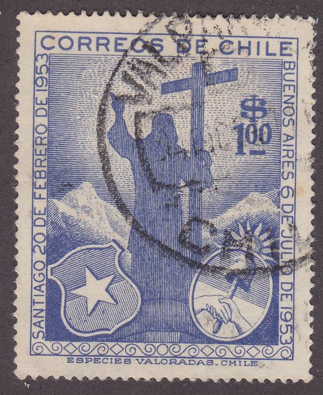 Chile 289 Christ of the Andes 1955