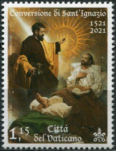 Vatican City 2021. Conversion of St. Ignatius of Loyola (MNH OG) Stamp