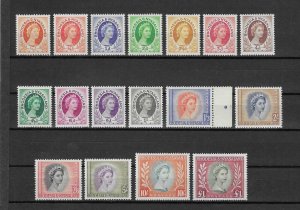 RHODESIA & NYASALAND 1954/6 MNH Cat £120