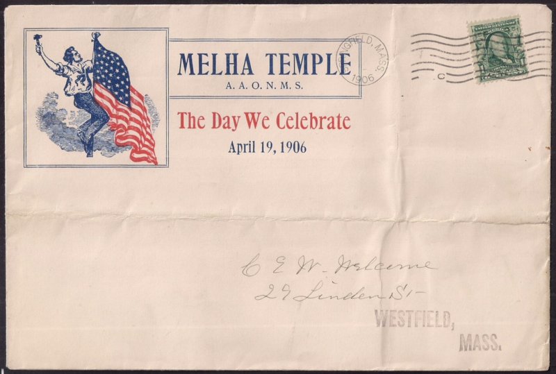 ADVERTISING COVER w DESIGN SWIPE from Civil War Patriotic; incl original Scarce!