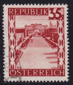 Austria - 1946 - Scott #468 - used - Belvedere Palace Vienna