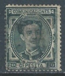 Spain #224 Used 20c King Alfonso XII