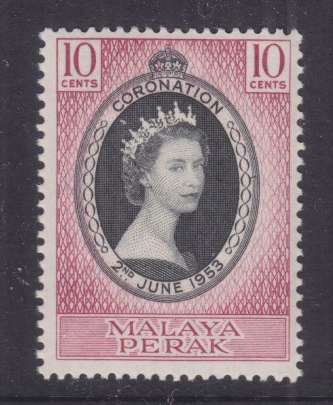 PERAK, MALAYSIA, 1953 Coronation 10c., mnh.