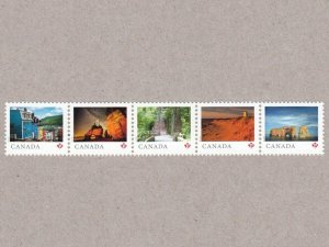 Strip of 5 from SS  = FROM FAR AND WIDE = Canada 2018 #3056a-e MNH 