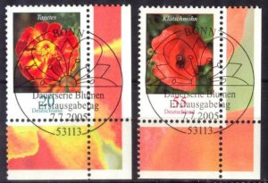 Germany 2005 Definitive Flowers Mi. 2471/2 Used / CTO