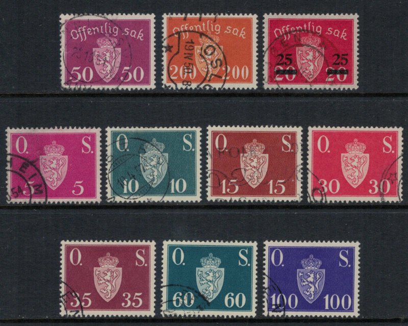 Norway #O55-64  CV $4.55