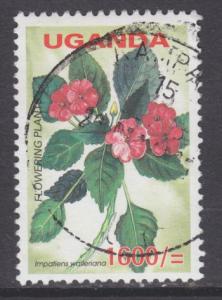 Uganda sc#1862 2005 1600sh Flowers used