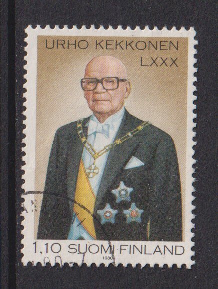 Finland    #646 used  1980  Kekkonen