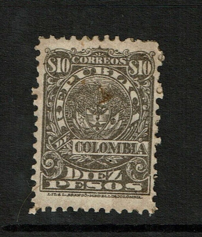 Colombia SC# 265 Mint Hinged / Hinge Rem / Gum Toning/Bottom Lt Crease - S10262