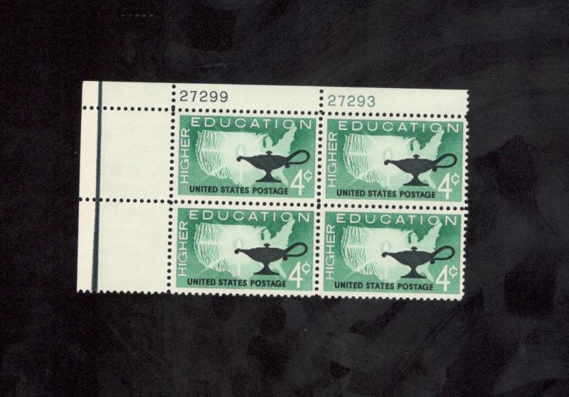 1206 Higher Education Plate Block Mint/nh (Free Shipping)