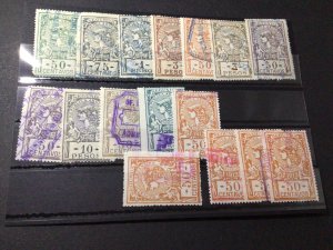 Argentina original vintage Segunda revenue stamps Ref 59666