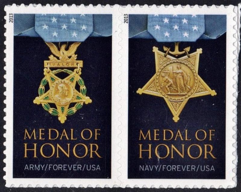 SC#4823c (46¢) Medal of Honor Pair (2013) SA