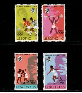 Lesotho 1976 - Montreal Olympics Sports - Set of 4 Stamps - Scott #209-12 - MNH